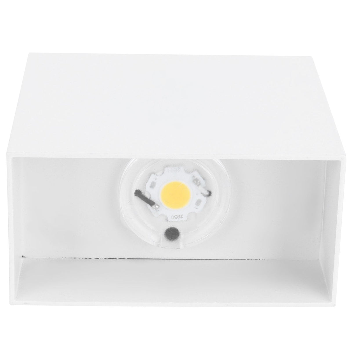 LED Wall Light 7W Indoor Square Lamp Bedroom Hallway Porch Balcony Decoration 100265V(White ShellWarm Light )