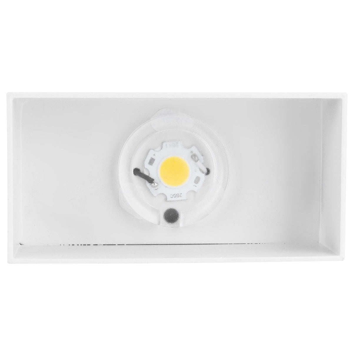 LED Wall Light 7W Indoor Square Lamp Bedroom Hallway Porch Balcony Decoration 100265V(White ShellWarm Light )