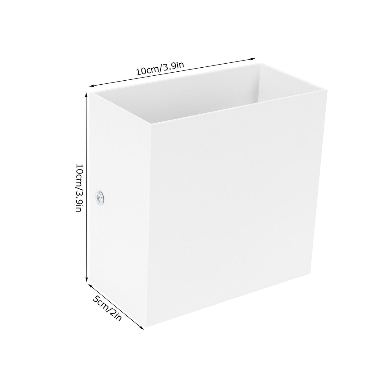 LED Wall Light 7W Indoor Square Lamp Bedroom Hallway Porch Balcony Decoration 100265V(White ShellWarm Light )