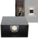 7W LED Wall Light Square Shape Simple Style Decorative Lamp for Indoor Bedside Door 85‑265V - Extra Image