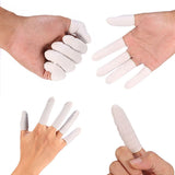 100Pcs/Bag Disposable Anti Static Protective Rubber Finger Cots Tattoo Nail Art Accessory - Extra Image