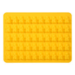 50 Cavities Chocolate Ice Tray Bear Silicone Maker Candy Mold Silicone DIY Mould Tool Yellow