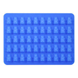 50 Cavities Chocolate Ice Tray Bear Silicone Mould Maker Baking Candy Mold Tool Royal Blue