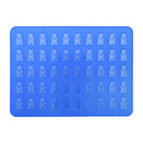 50 Cavities Chocolate Ice Tray Bear Silicone Mould Maker Baking Candy Mold Tool Royal Blue