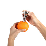 Practical Stainless Steel Orange Lemon Lime Juicer Hand Manually Fruit Squeezer Kitchen Tool - Rear View