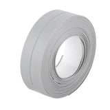 Self Adhesive Bath And Wall Sealing Strip Sink Basin Edge Trim Kitchen (Grey 22mm x 3.2m)