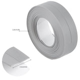 Self Adhesive Bath And Wall Sealing Strip Sink Basin Edge Trim Kitchen (Grey 22mm x 3.2m) - Extra Image