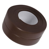 Self Adhesive Bath And Wall Sealing Strip Sink Basin Edge Trim Kitchen (#4 Brown 38mm x 3.2m) - Top-Down View