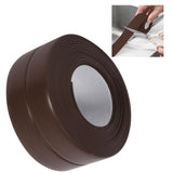 Self Adhesive Bath And Wall Sealing Strip Sink Basin Edge Trim Kitchen (#4 Brown 38mm x 3.2m) - Extra Image