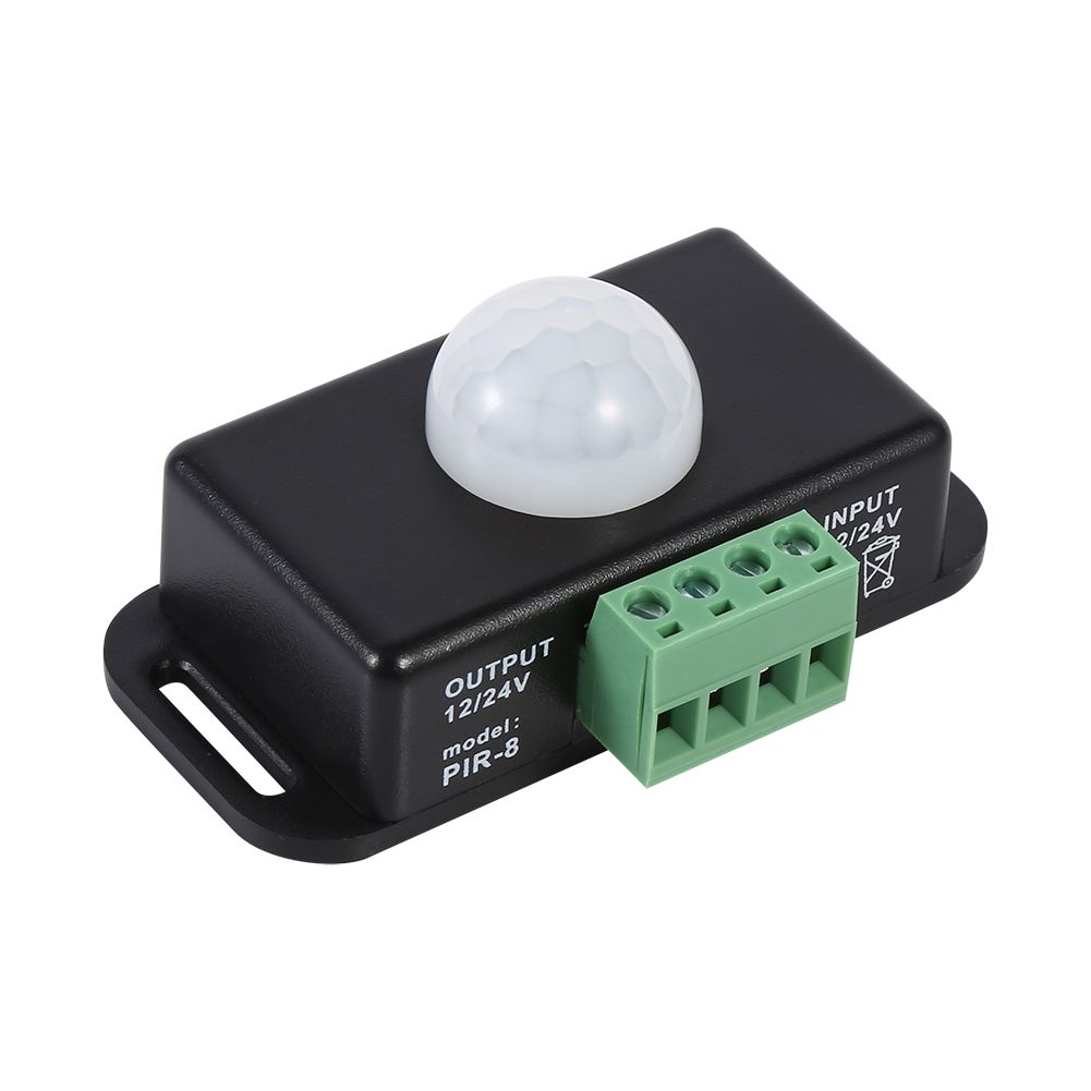DC 12V/24V Body Security Infrared PIR Motion Sensor Detector Switch for LED Light Strip