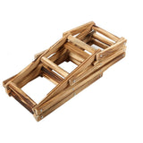 Foldable Wooden Wine Rack Bottle Holder Storage Home Bar Decor Display Shelf For 6 Bottles