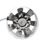 Inline Duct Fan Exhaust Ventilation Home Indoor Air Vent Cooling Steel Blade 220V 20W - Top-Down View