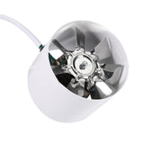 Inline Duct Fan Exhaust Ventilation Home Indoor Air Vent Cooling Steel Blade 220V 20W - Low Angle