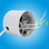 Inline Duct Fan Exhaust Ventilation Home Indoor Air Vent Cooling Steel Blade 220V 20W - Extra Image