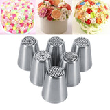 6PCS Stainless Steel Flower Cake Icing Piping Nozzles Decorating Tips Pastry DIY Baking Tools