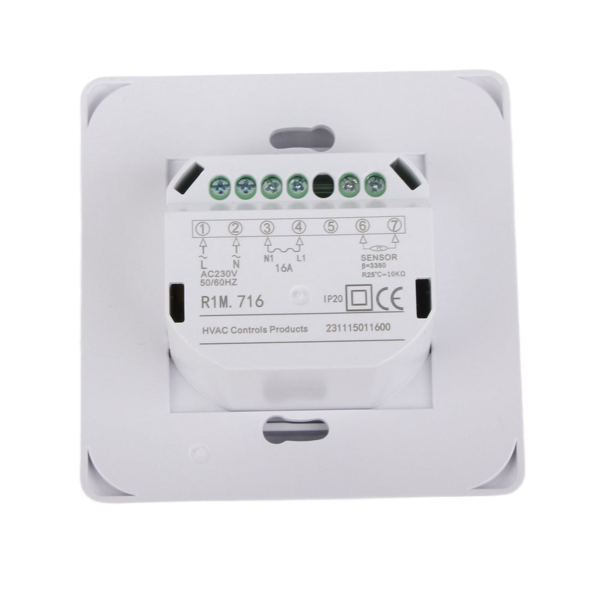 Room Floor Mechanical Manual Heating Thermostat Air Condition Temperature Control Switch 220V
