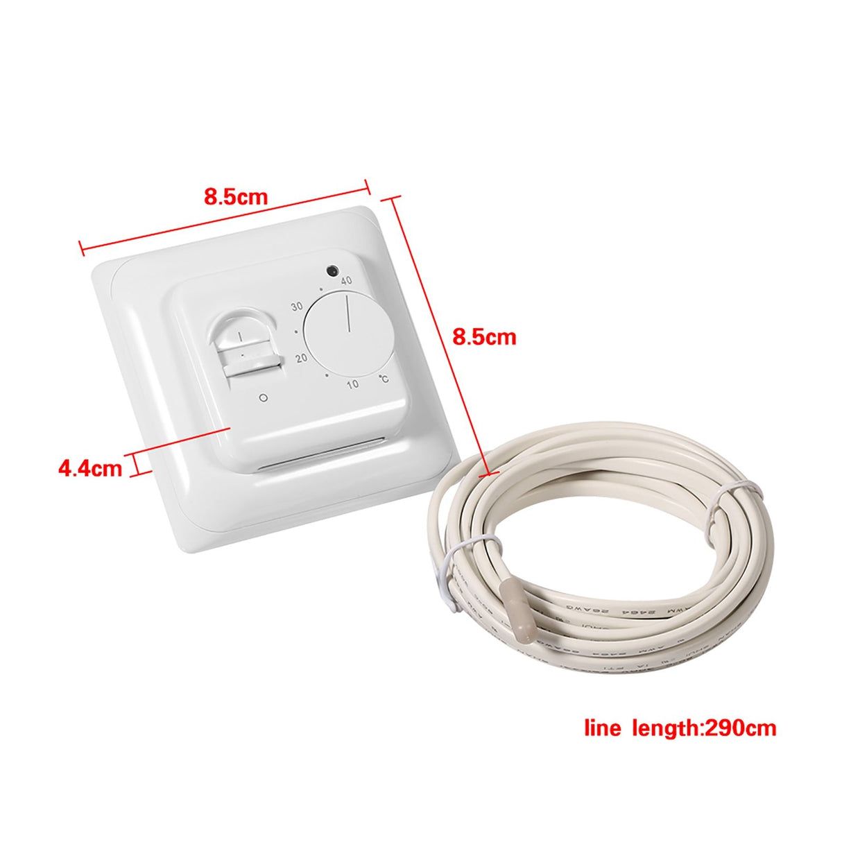 Room Floor Mechanical Manual Heating Thermostat Air Condition Temperature Control Switch 220V