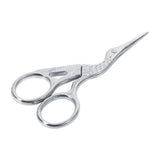 1Pc Stainless Steel Embroidery Sewing Tools Crane Shape Shears Cross Stitch Scissors Silver