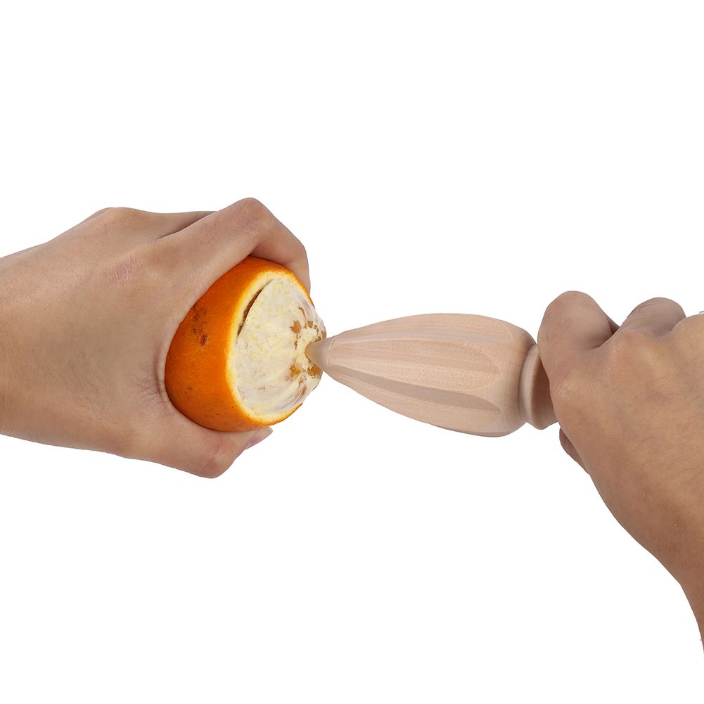 1Pcs Useful Wooden Fruit Orange Lemon Juicer Squeezer Reamer Home Restaurant Kitchen Use New
