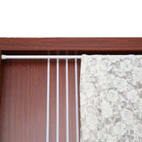Extendable Spring Telescopic Shower Bathroom Window Curtain Rail Loaded Pole Rod 55‑90cm - Close-Up Angle