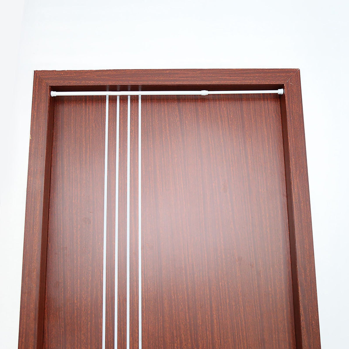 Extendable Spring Telescopic Shower Bathroom Window Curtain Rail Loaded Pole Rod 55‑90cm