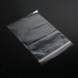 3 Sizes 100Pcs Reusable Zip Lock Clear Plastic Sealing Packaging Bags For Candy Nut Food Storage