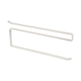 Under Cabinet Paper Roll Towel Hanging Holder Rack Stainless Metal Kitchen Storage Organizer - Side View
