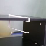 Under Cabinet Paper Roll Towel Hanging Holder Rack Stainless Metal Kitchen Storage Organizer - 45-Degree Angle