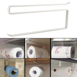 Under Cabinet Paper Roll Towel Hanging Holder Rack Stainless Metal Kitchen Storage Organizer - Extra Image
