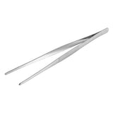 Stainless Steel Silver Long Food Tongs Straight Home Medical Tweezers Garden Kitchen Tool 30cm