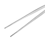 Stainless Steel Silver Long Food Tongs Straight Home Medical Tweezers Garden Kitchen Tool 30cm - Extra Image
