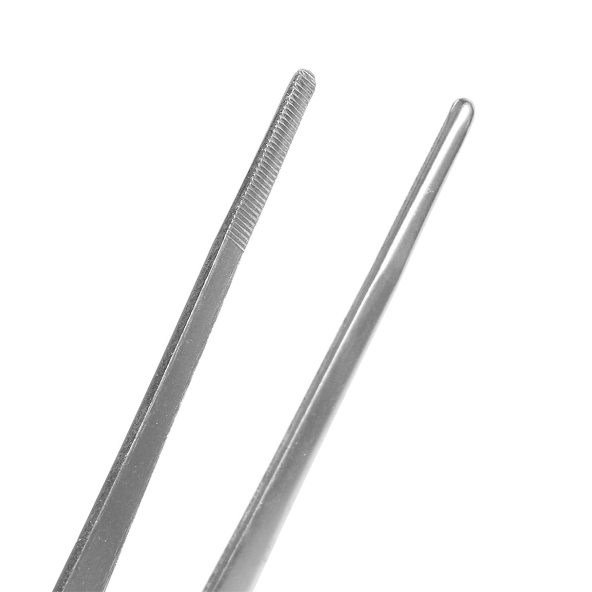 Stainless Steel Silver Long Food Tongs Straight Home Medical Tweezers Garden Kitchen Tool 30cm