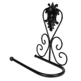 Paper Towel Holder Wall mounted Tissue Rack for Kitchen Bathroom (Black)