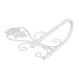 Paper Towel Holder Wall mounted Tissue Rack for Kitchen Bathroom (White)