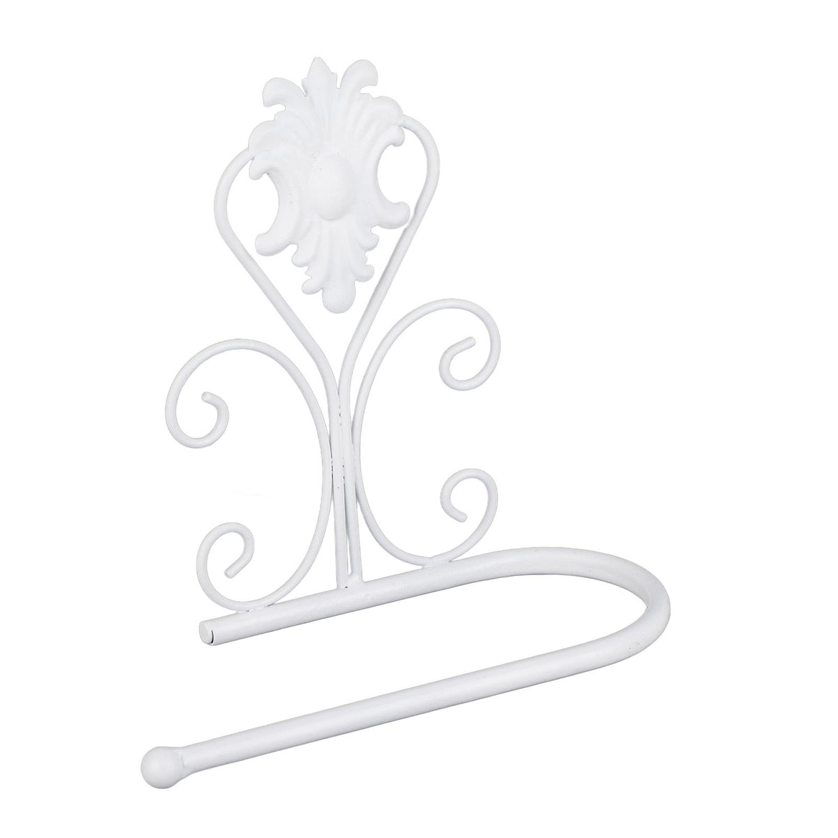 Paper Towel Holder Wall mounted Tissue Rack for Kitchen Bathroom (White)