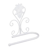 Paper Towel Holder Wall mounted Tissue Rack for Kitchen Bathroom (White) - Extra Image