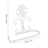 Paper Towel Holder Wall mounted Tissue Rack for Kitchen Bathroom (White)