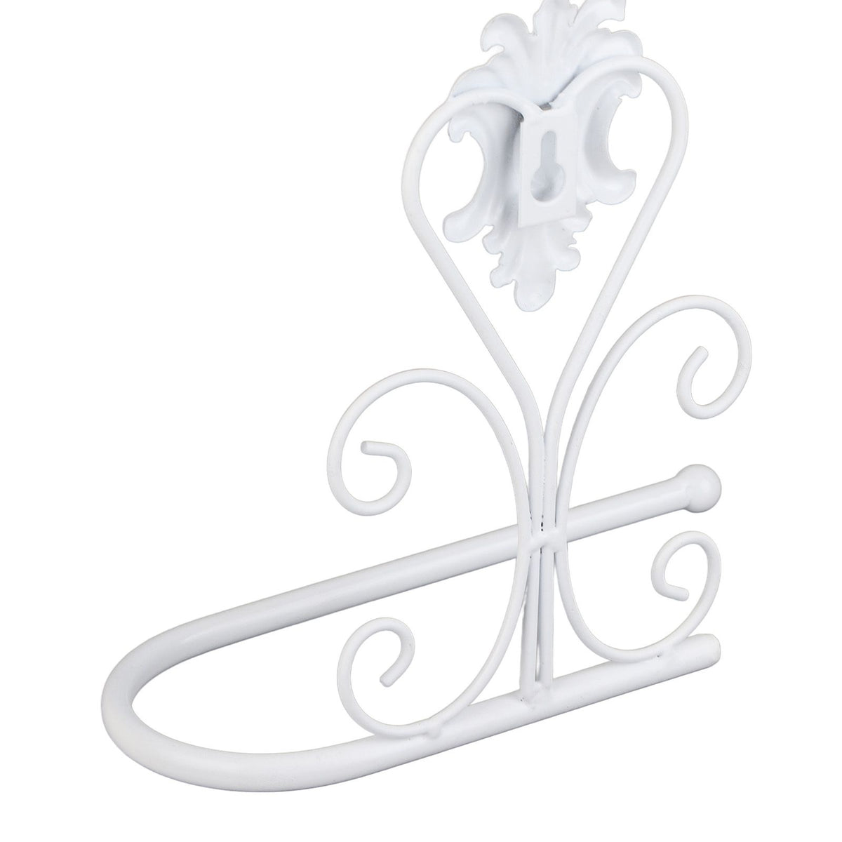 Paper Towel Holder Wall mounted Tissue Rack for Kitchen Bathroom (White)