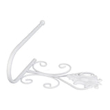 Paper Towel Holder Wall mounted Tissue Rack for Kitchen Bathroom (White) - Extra Image
