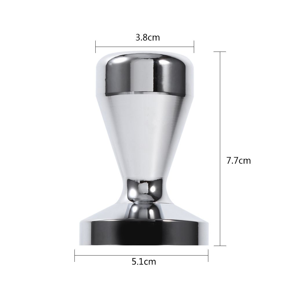 Stainless Steel Espresso Tamper Coffee Bean Press Tool With 51mm Diameter Flat Base Hot