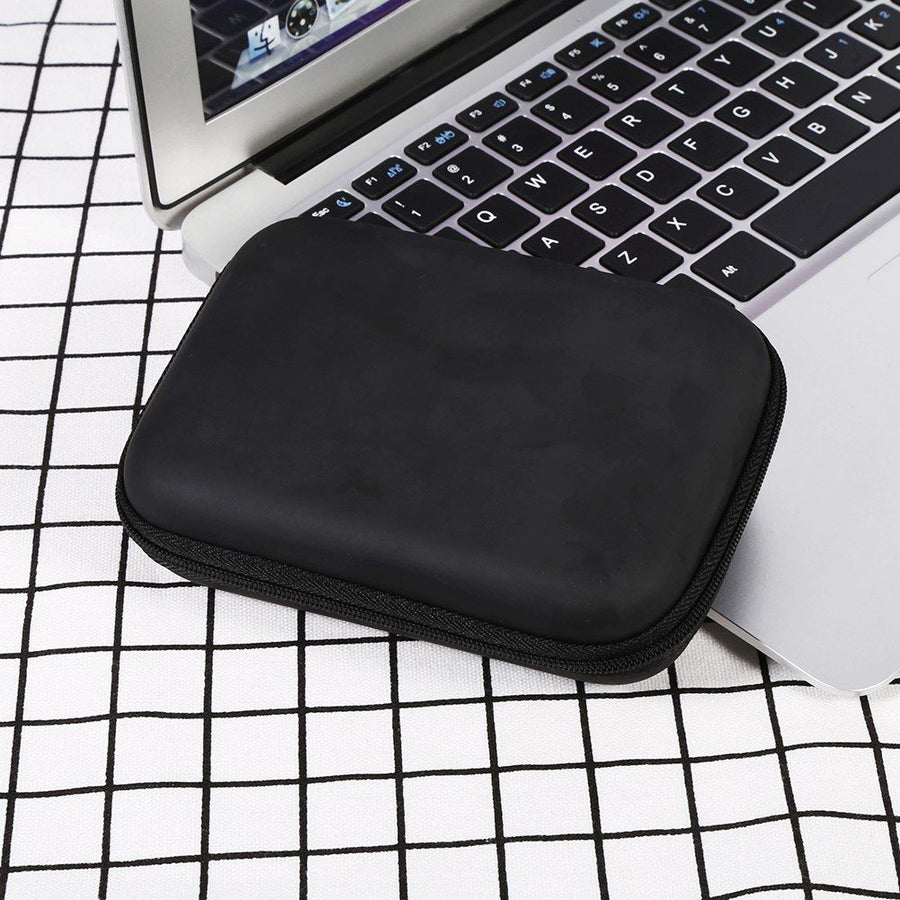 Digital Accessories Cable Earphone Storage Organizer USB Flash Drive Case Bag Hot (Black)