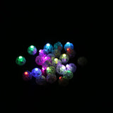 100Pcs/lot Round Flash Ball Lamps Balloon Lights Home Christmas Wedding Party Decor RGB