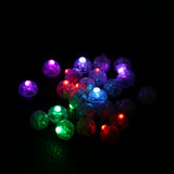 100Pcs/lot Round Flash Ball Lamps Balloon Lights Home Christmas Wedding Party Decor RGB