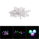 100Pcs/lot Round Flash Ball Lamps Balloon Lights Home Christmas Wedding Party Decor RGB