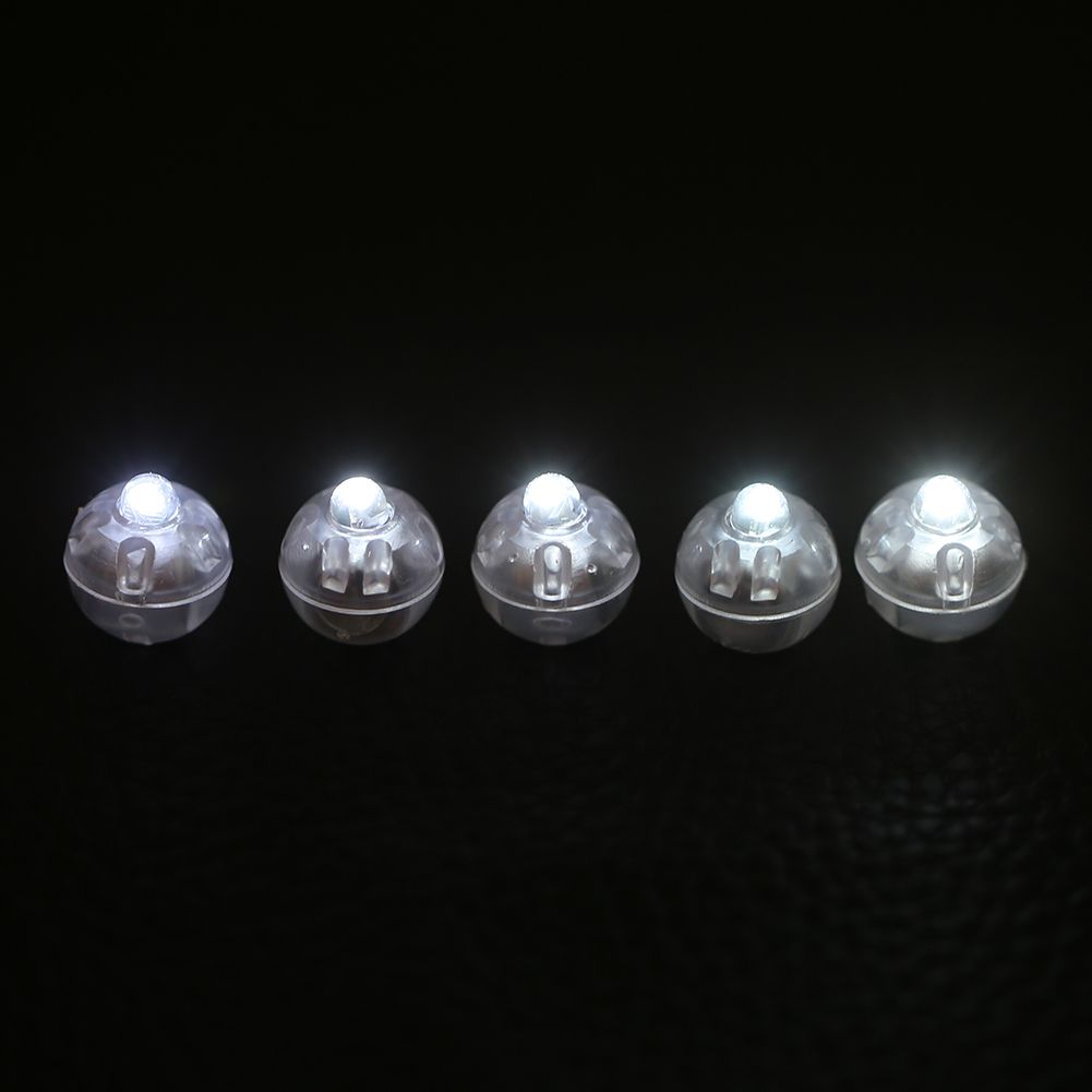 100Pcs/lot Round Flash Ball Lamps Balloon Lights Home Christmas Wedding Party Decor White