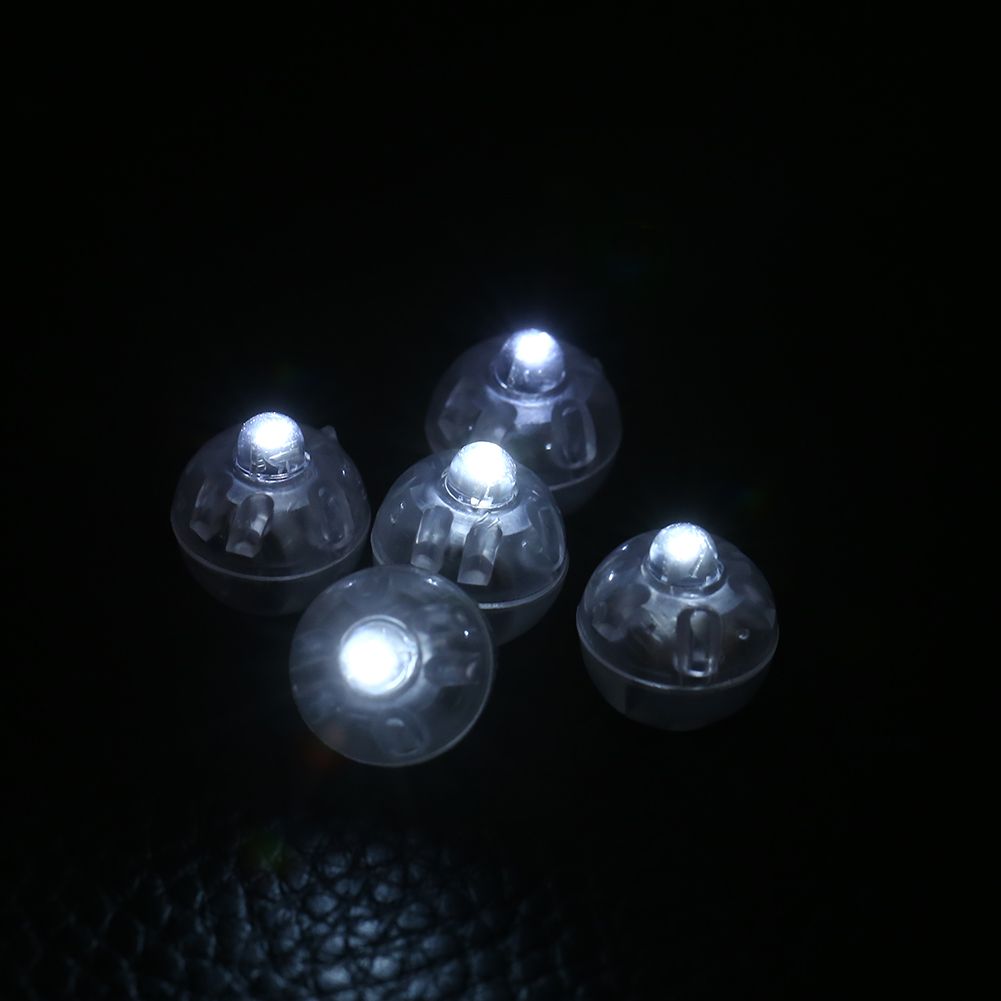 100Pcs/lot Round Flash Ball Lamps Balloon Lights Home Christmas Wedding Party Decor White