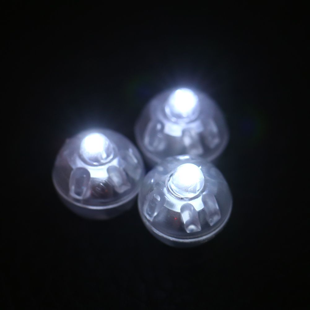 100Pcs/lot Round Flash Ball Lamps Balloon Lights Home Christmas Wedding Party Decor White