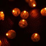 100Pcs/lot Round Flash Ball Lamps Balloon Lights Christmas Wedding Party Decoration Yellow