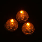 100Pcs/lot Round Flash Ball Lamps Balloon Lights Christmas Wedding Party Decoration Yellow