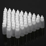 50PCS 10ml Volume Empty Plastic Squeezable Bottles Eye Liquid Container Dropper